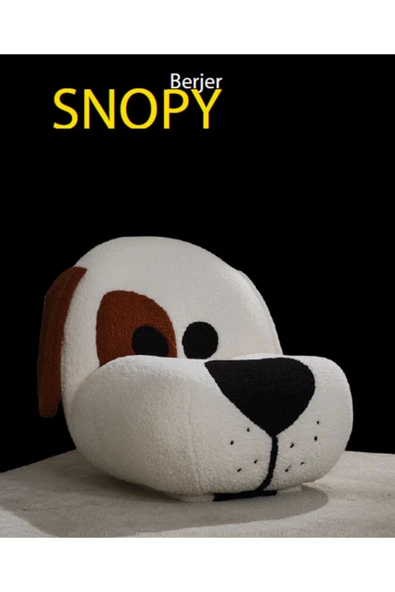 Mobilya Stant Most Snopy Karakter Berjer 1. Sınıf Teddy Kumaş Gürgen Ağaç (Evinize Teslim) ürün görseli