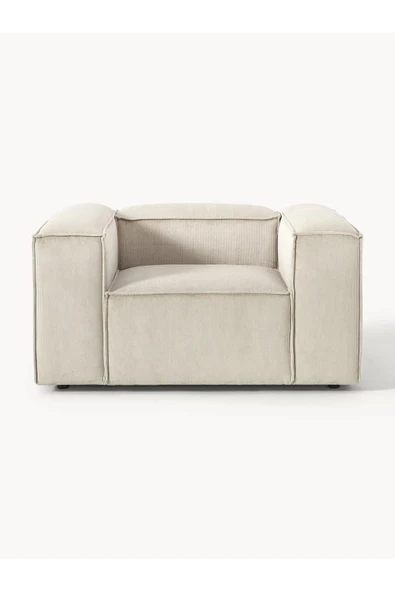 Mobilya Stant Most Mollis Berjer Silinebilir Fitilli Kadife Kırık Beyaz Kumaş Yumuşak Sünger (Evinize Teslim) - Resim 3