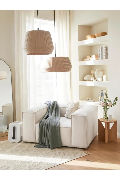 Mobilya Stant Most Mollis Berjer Silinebilir 01 Kırık Beyaz Keten Kumaş Yumuşak Sünger (Evinize Teslim) - Resim 2