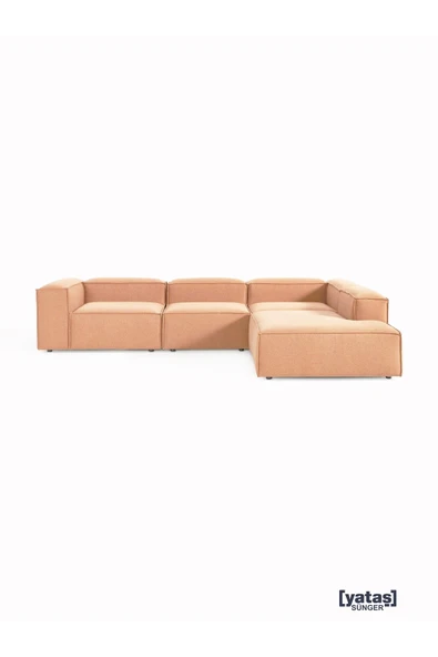 Mobilya Stant Most Mollis Pro 4 Modül Sağ Köşe Koltuk Takımı Kiremit Keten Kumaş Yumuşak Sünger(Evinize Teslim) ürün görseli