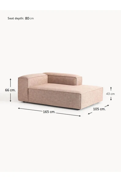 Mobilya Stant Most Mollis Plus Sağ Köşe Dinlenme 09 Bej Keten Kumaş Yumuşak Sünger(EVİNİZE TESLİM) - 6