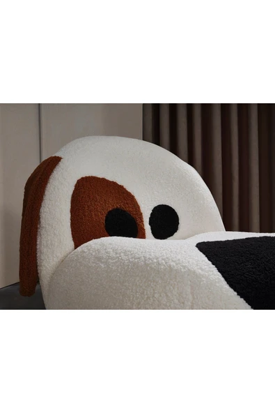 Mobilya Stant Most Snopy Karakter Berjer 1. Sınıf Teddy Kumaş Gürgen Ağaç (Evinize Teslim) - Resim 4