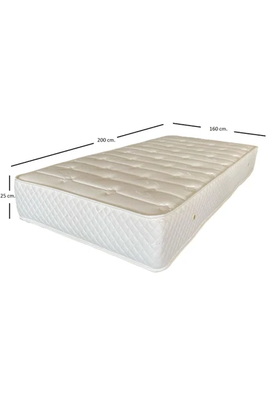 Mobilya Stant Most Oktagon Gizli Pedli Yaylı Yatak 25 Cm. Yükseklik 160x200 Cm. Işbir Sünger(EVİNİZE TESLİM) - Resim 2