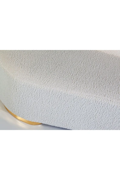 Mobilya Stant Most Beans Koltuk İthal Beyaz Teddy Kumaş (Evinize Teslim) - Resim 4