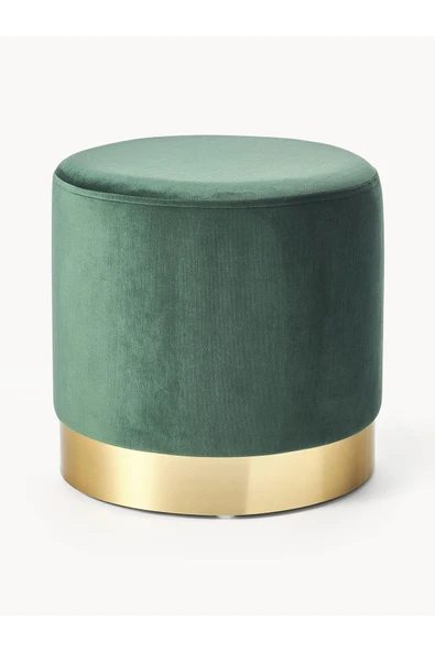 Mobilya Stant Most Ekol Premium Puf 15 Yeşil Kadife Kumaş (Evinize Teslim) ürün görseli