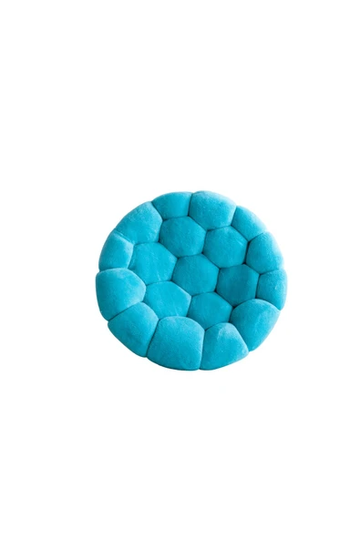 Mobilya Stant Most Balloon Berjer İthal Turkuaz Teddy Kumaş (Evinize Teslim) - Resim 4