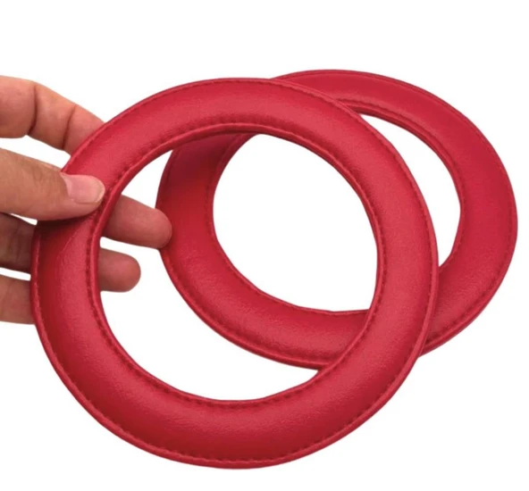 Çanta Aksesuar Kırmızı Renk Yuvarlak 13.5 cm Suni Deri Çanta Sapı ürün görseli 1