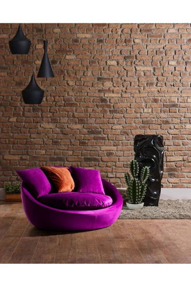 Mobilya Stant Most Twist Döner Berjer Ağaç İskelet Silinebilir Kadife Kumaş (Evinize Teslim) ürün görseli