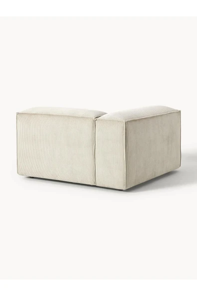 Mobilya Stant Most Mollis Köşe Modül Berjer 01 Fitilli Kırık Beyaz Kadife Kumaş Yumuşak Sünger (EVİNİZE TESLİM) - Resim 3