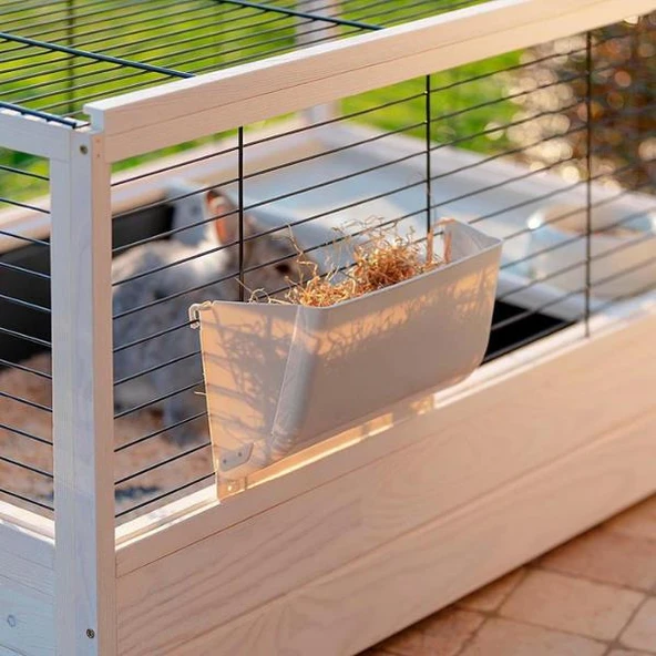Ferplast Arena 100 Ahşap Tavşan Kafesi 100x62,5x51cm - 11