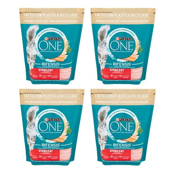 Purina One Somonlu Kısırlaştırılmış Kedi Maması 800gr x 4 Adet