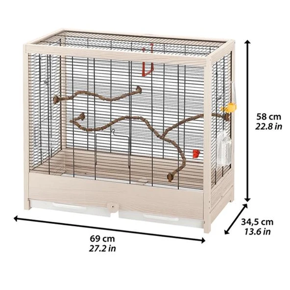 Ferplast Guilietta 5 Kuş Kafesi Siyah Tel - 2