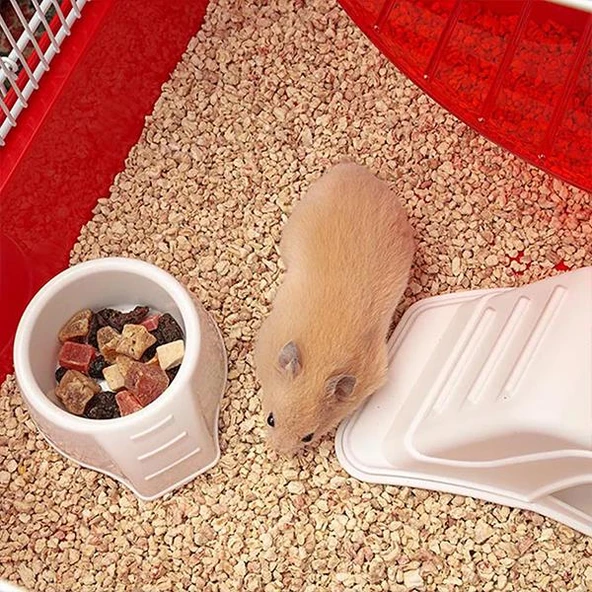 Ferplast Coney Island Hamster Kafesi Beyaz 50x35x25Cm - 4