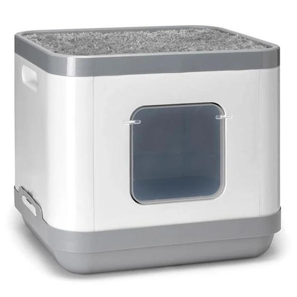 Moderna Cat Consept Kapalı Kedi Tuvaleti Gri