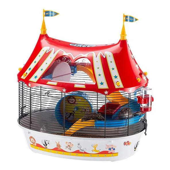Ferplast Circus Fun Hamster Kafesi Siyah 49x34x42Cm - 4