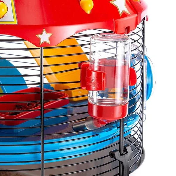 Ferplast Circus Fun Hamster Kafesi Siyah 49x34x42Cm - 9