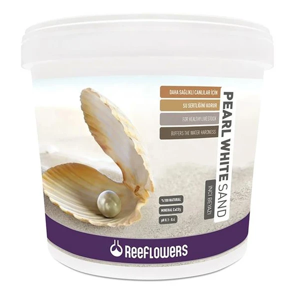 Reeflowers Pearl White Sand Kalsiyum Karbonatlı Akvaryum Kumu 0,5-1mm 25Kg ürün görseli