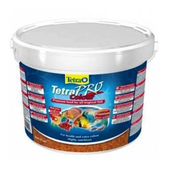 Tetra Pro Colour Crisps Kova Balık Yemi 10 Lt - 2100gr