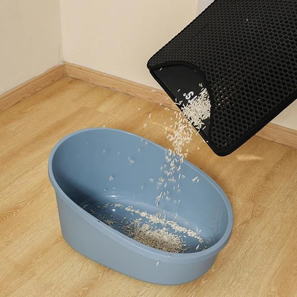 M-Pets Duplex Elekli Kedi Kumu Paspası Siyah 45x65cm - 4