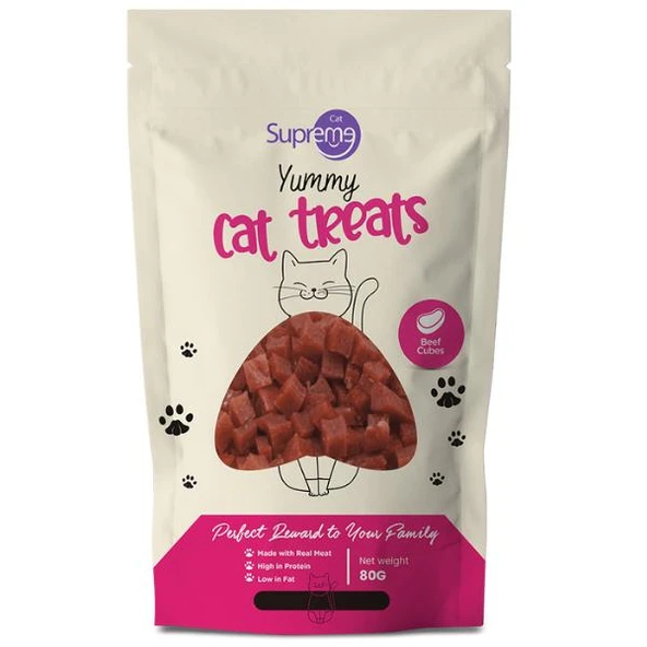 Supreme Cat Sığır Etli Kedi Ödül Maması 80gr
