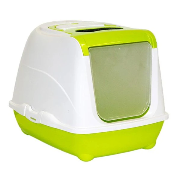 Moderna Flip Kapalı Kedi Tuvaleti 50Cm Yeşil