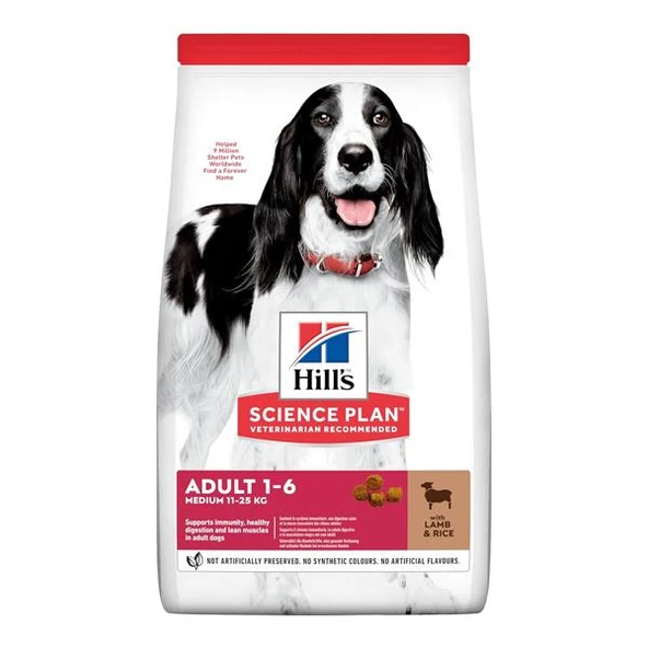 Hills Medium Adult Kuzu Etli Yetişkin Köpek Maması 12+2Kg Bonus Paket - 2