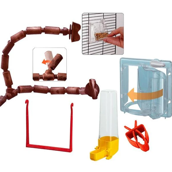 Ferplast Guilietta 5 Kuş Kafesi Siyah Tel - 4