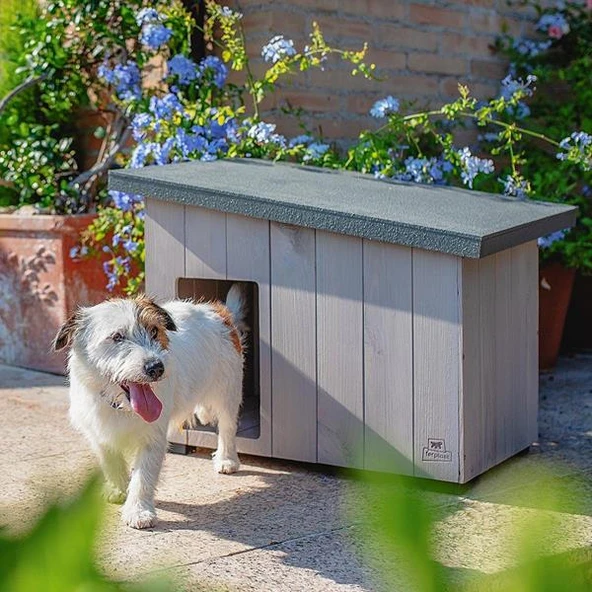 Ferplast Argo 50 Ahşap Köpek Kulübesi - 3