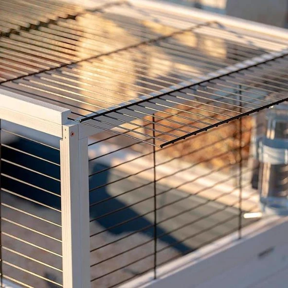 Ferplast Arena 100 Ahşap Tavşan Kafesi 100x62,5x51cm - 9