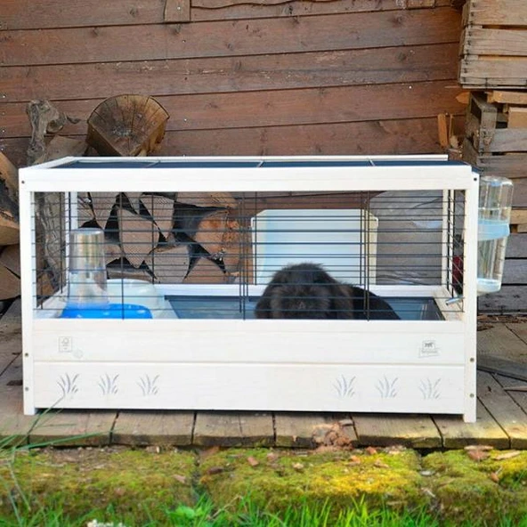 Ferplast Arena 100 Ahşap Tavşan Kafesi 100x62,5x51cm - 6