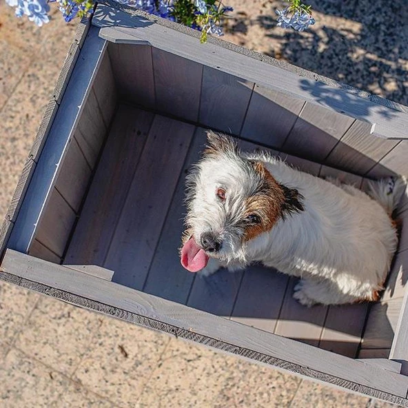 Ferplast Argo 50 Ahşap Köpek Kulübesi - 5