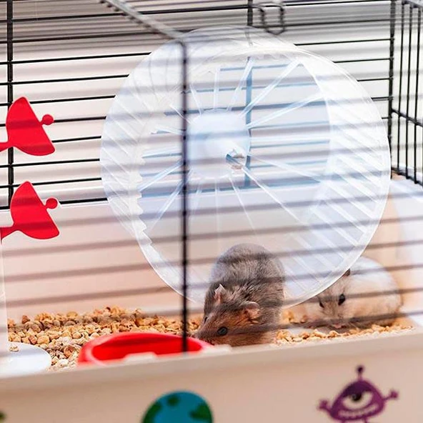 Ferplast Criceti 9 Hamster Kafesi Uzay Temalı - 4