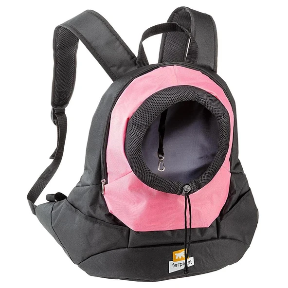 Ferplast Kangoo Küçük Irk Köpek Sırt Çantası Pembe 41x20x43cm