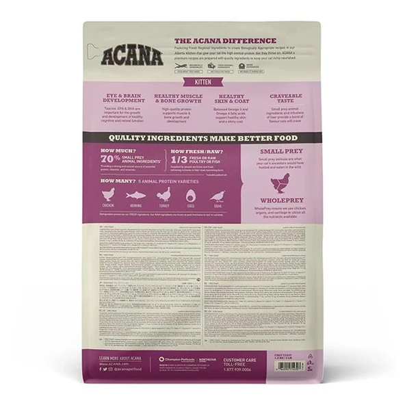 Acana Kitten First Feast Tavuklu ve Balıklı Yavru Kedi Maması 1,8Kg - 2