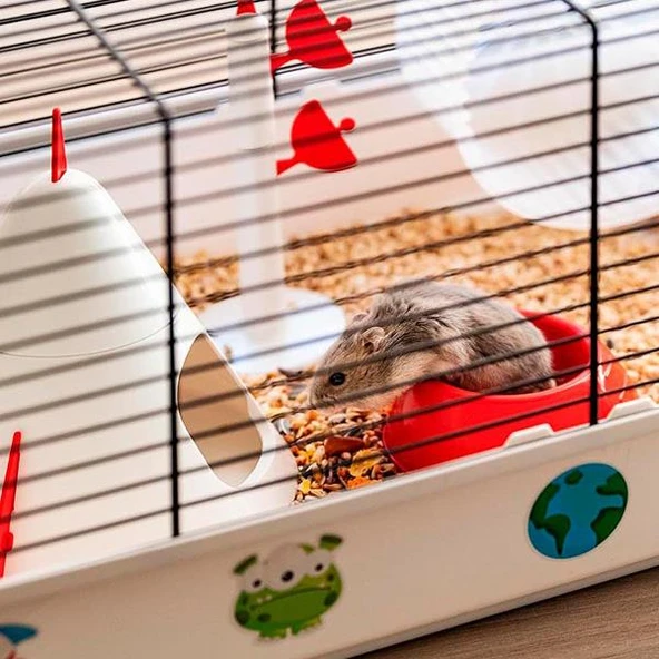 Ferplast Criceti 9 Hamster Kafesi Uzay Temalı - 6