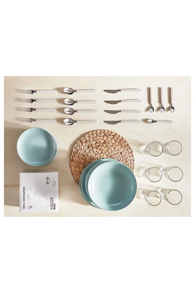 IKEA 4'lü Amerikan Servis 37 Cm - 6