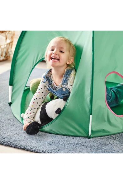 IKEA Çocuk Oyun Çadırı MeridyenDukkan Yeşil Renk 98x80 cm Çadır Oyun Evi - 3