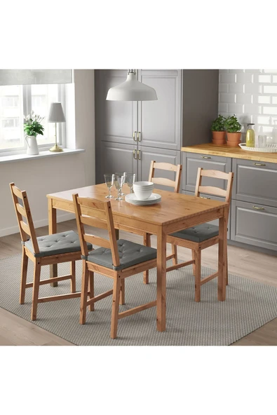 IKEA Sandalye Minderi, Derinlik: 40 cm  Genişlik: 42 cm/ 35 cm  Kalınlık: 4 cm, 4'lü - 4