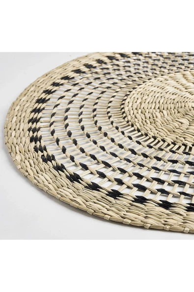 IKEA KALİTELİ 4 Adet Yuvarlak Amerikan Servis Çap 37 Cm İkea 4lü Set Tabak Altlığı Supla Altlık Hasır Otu