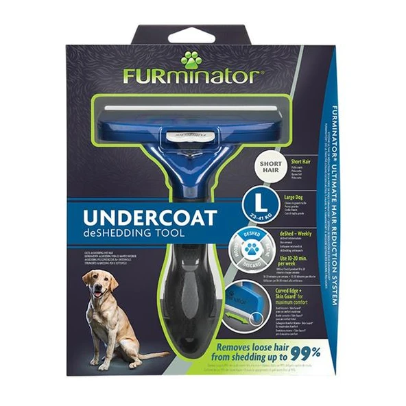 Furminator Shorthair L Köpek Tüy Toplama Tarağı - 4