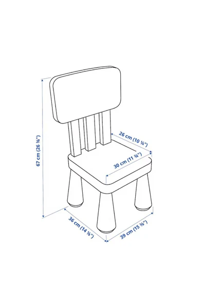 IKEA Mammut Çocuk Sandalyesi Lila Çalışma Sandalyesi - 2