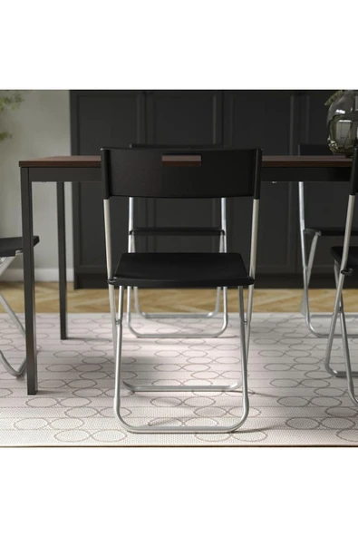 IKEA Gunde Katlanır Sandalye - Siyah - 5
