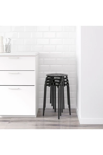 IKEA Marıus Tabure Siyah - 4