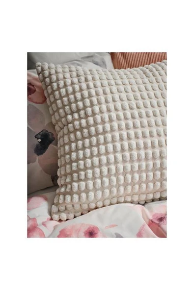 IKEA Kırlent Kılıfı Kırık Beyaz Renk 50x50 Puantiye Temalı Ev Tekstili - 4