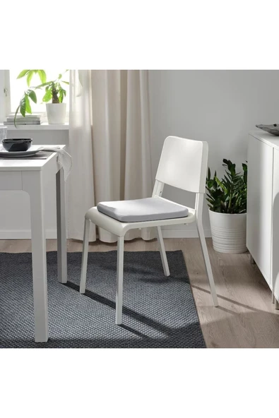 IKEA Staggstarr 36x36x2,5 Cm Açık Gri Kaymaz Tabanlı Sandalye Minderi Kaydırmaz Taban - 2