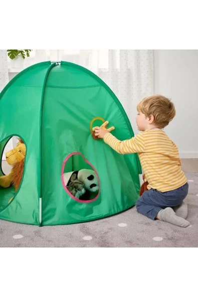 IKEA DVARGMAS Yeşil 98x80 cm Çocuk Odası Oyun Çadırı - 6