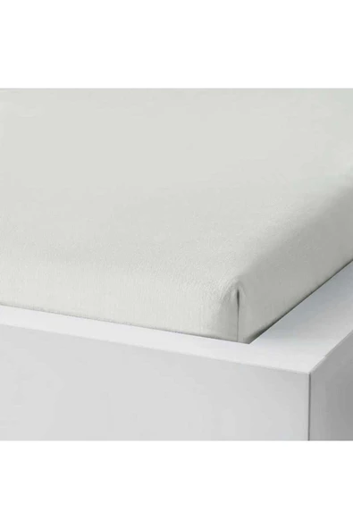 IKEA TAGGVALLMO lastikli çarşaf, beyaz, 90x200 cm Tek Kişilik - 3