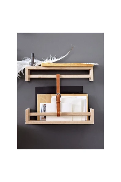 IKEA Ahşap Bekvam Dekoratif Raf Baharatlık Huş Bej 1 Adet - 3