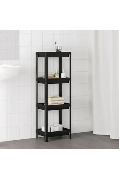 IKEA Premium Ürün Kaliteli Üretim Dayanıklı Şık Tasarım Pratik Kullanım 37x23x101 Cm Raf Ünitesi VESKEN - 3