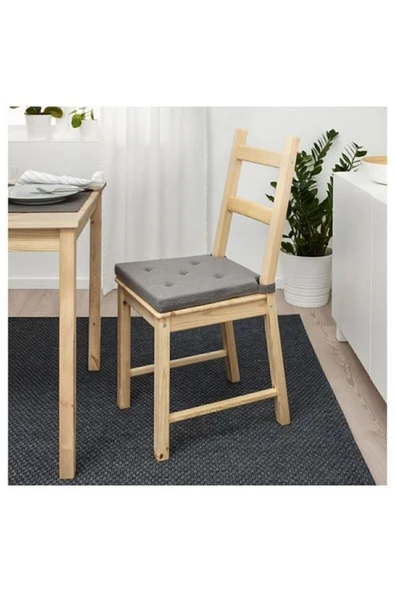 IKEA Justına 35/42x40 Cm Sandalye Minderi Gri - 3